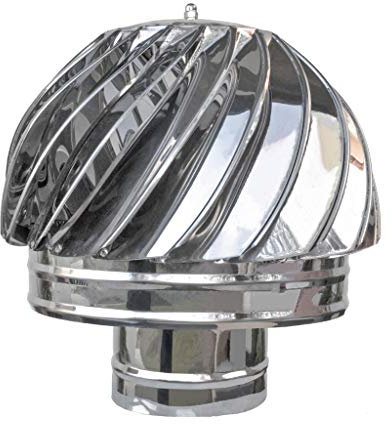 125mm Schornsteinaufsatz Kaminaufsatz Schornsteinabdeckung Drehbar Edelstahl Kaminhaube Schornsteinhaube (125mm)