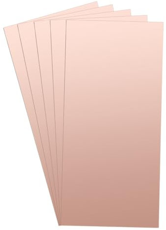 QUARKZMAN 5Stk 200x100mm Doppelseitig Kupfer Kaschiert Laminat PCB Leiterplatte FR4 1mm Dicke Basteln Prototyping Leiterplatte