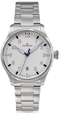 Dugena Herren-Armbanduhr Kappa Quarz, Quarzwerk, Mineralglas, Datumsanzeige, wasserdicht, 10 bar