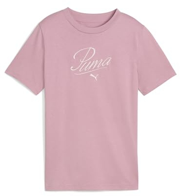 Puma Mädchen Script Tee G Hemd, Poised Pink, 152 EU