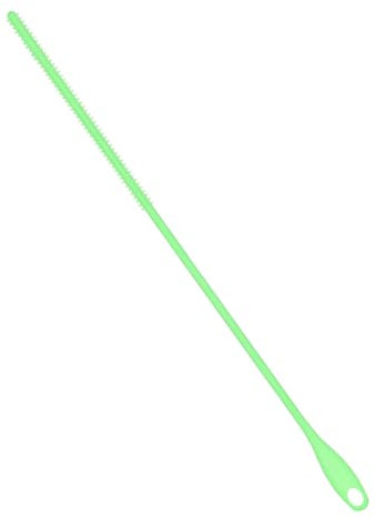 Brosse Paille en Silicone de 6mm, Brosse de Nettoyage de Paille de 24cm Pailles de Nettoyage Pliable Brosse de Nettoyage de Paille Extra Longue pour Paille en Verre Métallique (Vert)