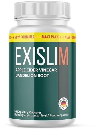 Exislim gélules | avec des ingrédients précieux, comme le vinaigre de pomme et la racine de pissenlit | 90 gélules 1x