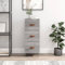 MOBCANT Sideboard, Vitrinenschrank Vorratsschrank Mehrzweckschrank Barschrank Geeignet für Wohnbereich Foyer Korridor Schlafzimmer Grau Sonoma 34,5x34x90 cm Holzwerkstoff