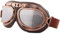 Motorradbrille Retro, Motorrad Brillen, Winddicht Fliegerbrille, Winddicht Fliegerbrille, Bikerbrille, Winddicht, Herren Crossbrille Motocrossbrille für Motorcycle Bike Outdoor-Sportarten (Braun)