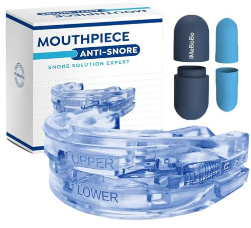 Schnarchschiene,Schnarchstopper (mit Ohrstöpseln) Anti Schnarch Schiene,Schnarchfrei pro,Schnarchschiene für Männer und Frauen,Anti Schnarch Mundstück (Blau mit Ohrstöpseln)