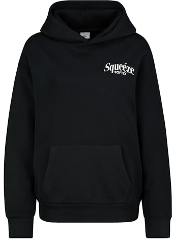 Sublevel Damen Hoodie | Baumwolle | Regular fit | ohne Kragen | bedruckt | atmungsaktiv | modisch-Style | ideal für Casualmode