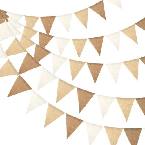 Boho Deko Outdoor, 5 Stück Girlande Outdoor, Wimpelkette Für Party, Hochzeit, Kinderzimmer Und Camping, Boho Deko Für Innen- Und Außenbereich