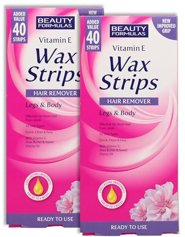 2x 40 Beauty Formulas Cold Wax Strips – Bundled by GetInStyle Shop