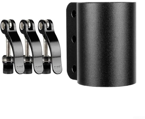 Scooter Locking Clamp for Kaabo, Reinforced Clip Lock Pole Extended Clamp for Mantis 10 Electric Scooter(Black)