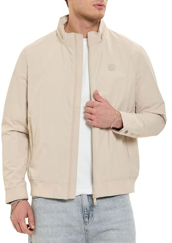 Redbridge Übergangsjacke Leichte Blouson Jacke mit versteckter Kapuze im Stehkragen Casual Freizeitjacke für Frühjahr und Herbst