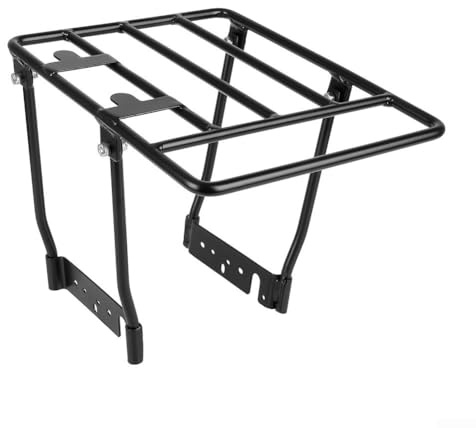Nexbrill Étagère de rangement arrière pour trottinette électrique Ninebot Max G30, porte-bagages pliable avec revêtement anti-rayures en acier robuste, noir