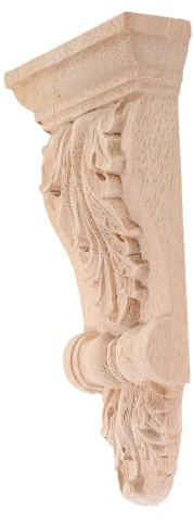 Console Murale en Bois Massif Khaki Style Européen pour Décoration