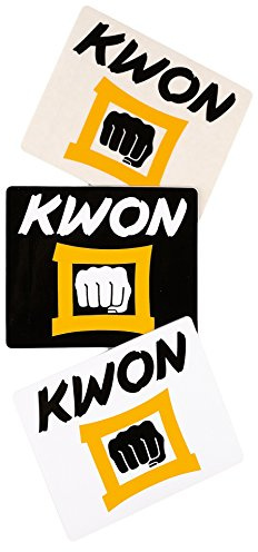 Kwon Aufkleber transparent - weiß - schwarz 30st.