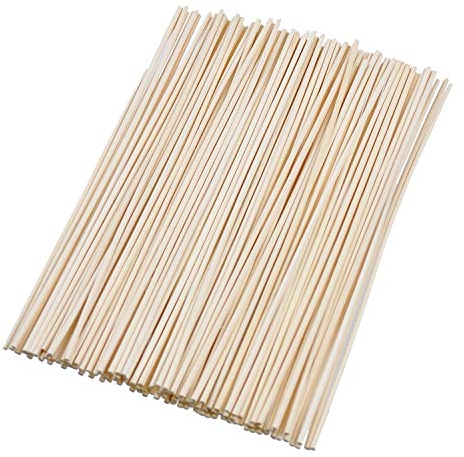 HOSSIAN Reed Diffuser Sticks - Wood Rattan-Reed Sticks -Diffuser Glass Bottles-Diffuser Refills- Spa-Aromatherapy (9''23cm)
