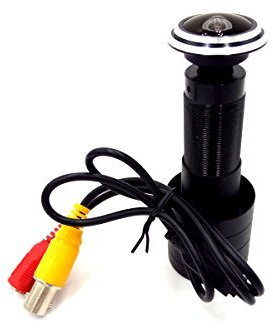CNDST HD 1080P 2MP Starlight 0.0001Lux AHD CCTV Surveillance Peephole Viewer Camera Fisheye Door Camera, For 1080P 4-in-1 TVI/AHD/CVI/CVBS/960H DVR, 1.78mm Lens 155°Wide Angle Lens