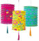 Talking Tables PAPERLANTERN Pack of 3 Chinese Tassels | Pink, Yellow & Blue Hanging Decorations for Birthday, Mexican Fiesta, Garden Parties, Encanto Theme, Boho Paper Lanterns 3PK
