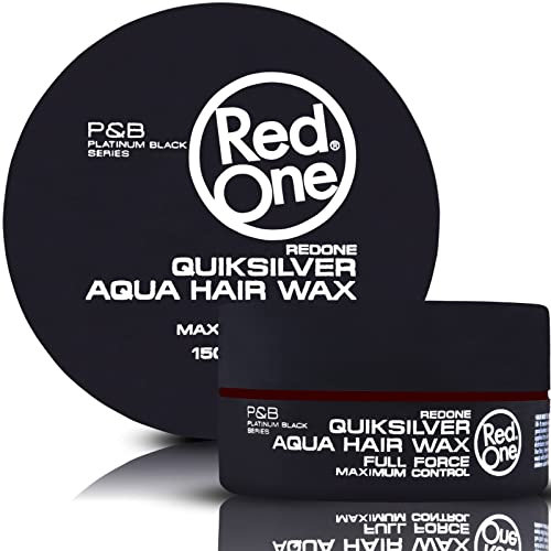 RedOne Hair Styling Wax Grey 150ml | Fester Halt | Haargel Wax | Ultra Hold | Männer & Frauen Haarwachs | Johannisbeerduft | Maximale Kontrolle