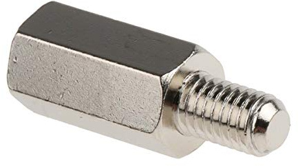 RS PRO Abstandshalter: M5 x M5, Länge 15mm, Messing, Außen/Innen, Sechskant M5 M5, 8mm 13mm, Packung a 50 Stück