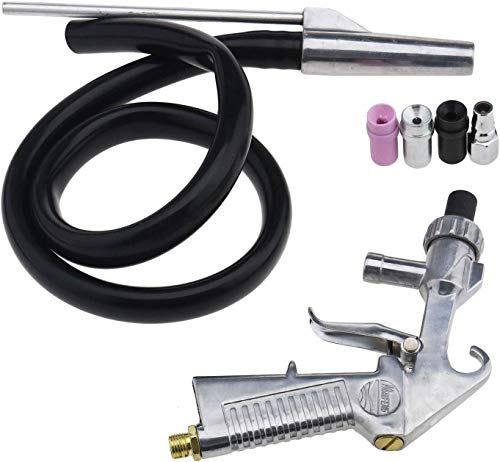 Air Sandblaster mit Siphon, Werkzeug aus Metall, Sandstrahler, Set mit Luftdüsen zum Sandstrahlen, mit Knöpfen, Sandstrahlpistole + Düsen + Anschluss