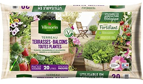 Vilmorin - Terreau Terrasses et balcons 20L