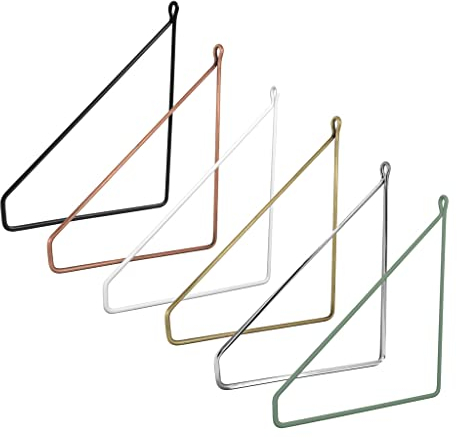 Natural Goods Berlin 2X Regalhalterung PANKOW 200mm - Design Regalträger aus Metall Weiß - Wandhalterung für Regalbretter - Regalhalter für Wandregale in Wohnzimmer, Küche & Bad