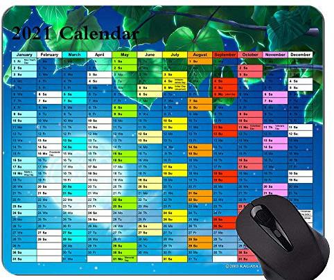 2021 Galaxy Kalender Farben Gaming Mouse Pad Matte mit individuellem Design, Mouse Pad Matte mit dunkelblauem Himmel