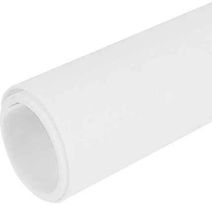 Moosgummi 90cm breit ab 0,5m 23 Farben Schaumgummi PE Schaumstoff Basteln Stoff, gerollter Versand, Farbe:weiß