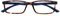 OPULIZE See Blue Light Blocking Reading Glasses Brown Blue Arm Computer Gaming Anti Glare Mens Womens B9-2 +1.50