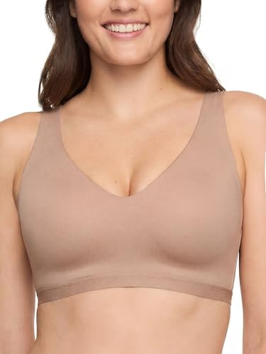 Warner's womens Cloud 9 Super Soft, Smooth Invisible Look Wireless Lightly Lined Comfort Rm1041a T Shirt Bra, Toasted Almond, Large US
