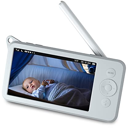 HOLACA Funda protectora de silicona para monitor de bebé Eufy Spaceview imprescindible con una capa adicional de protección (gris)
