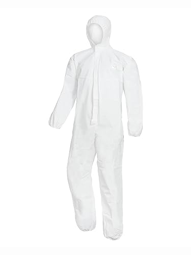 NITRAS Protect, Chemikalienschutzoverall, weiß - Größe XXL, Schutzoverall