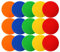 Okllen 15 Pack Poly Vinyl Spot Markers, 9 Inch/23 CM Floor Dots Non-Slip Rubber Agility Dots, Flat Field Cones Circles for Training, Exercise Drills, Gym, Football, Basketball, 5 Colors