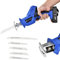 Cordless Sabre Saw with 2×1.5Ah Batteriesy, 21V Electric Reciprocating Saw 3000RPM Stepless Variable Speed, Recip Saw with 5 pcs Saw Blades, 65mm Max Cutting Depth for Wood & Metal