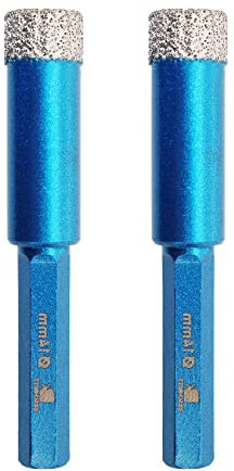 Trepan diamant carrelage 14mm - BRSCHNITT Foret Céramique pour Porcelaine,Céramique, Granit,Carrelage(2 Pièces)