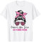 Cancer du Sein Octobre Rose Ruban Femme Sensibilisation T-Shirt