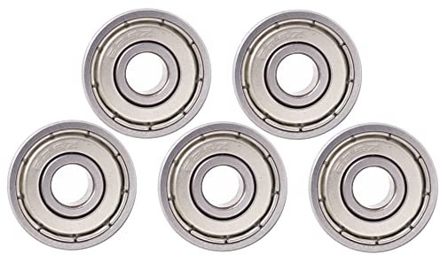 BSSTORE 625-ZZ Kugellager 5 x 16 x 5 mm, doppelte Abschirmung aus Metall 625 Z Chrom Stahl Kugeln mit tiefen Kehle mit doppeltem Radialbildschirm (5)