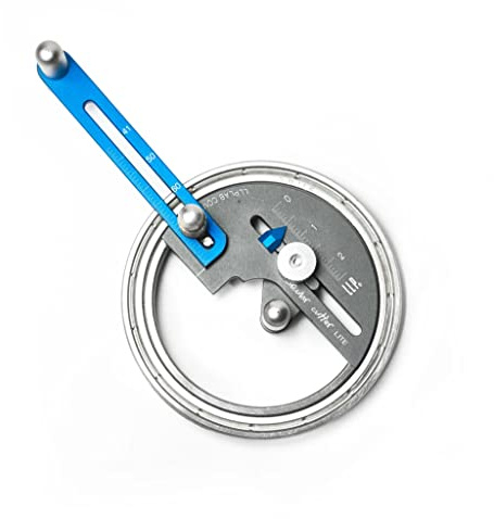 FEMSIS No Pinhole Marks Circular Cutter Tool Compass Knife For Sandpaper Color Filter Temperature Paper Cut Round Circle Ring 1-160MM (Color : 3 blades of 45DEG)
