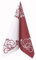 APARTina Servietten Ornamente 40x40 cm stoffähnlich Airlaid, stoffähnliche Hochzeitsservietten Serviette Hochzeit Einwegserviette - BELLISSIMA bordeaux