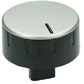 sparefixd for Bosch Gas Hob Temperature Control Knob Silver & Black