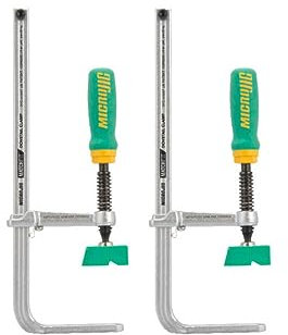 MICROJIG Matchfit DVC-850AP 2-In1, Track And In-Line Dovetail Clamp, 2-Pack, Green