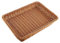 Graootoly Panier de rangement en osier, panier de supermarché, panier de présentation tissé de table pour aliments, fruits, légumes, restaurant, panier de service, marron