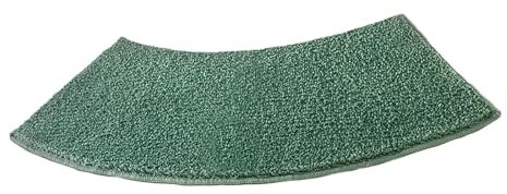 MagiDeal Curved Bath Mat Shower Bath Mat Curved Environment Friendly Thick Bathtub Mat Bath Rug for Shower Bathroom Laundry Room, Green