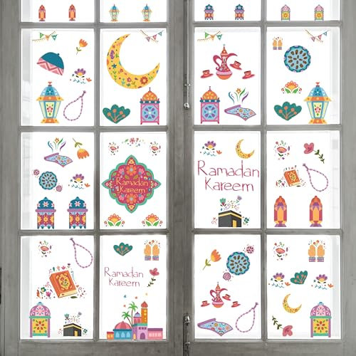 Happy Journey Ramadan Fensterbilder (Gärten des Glaubens)