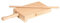 Rigagnocchi in Legno o Tagliere Riga garganelli e Gnocchi con Fermo e Piccolo Mattarello - 18x26 cm