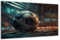 DARO Design - Wand-Bild auf 6mm HDF 84x56 cm Fussball Retro Vintage Old School - Wand-Deko Bilder Geschenk