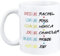 Tasse à café Friends de 325 ml, tasse à thé fantaisie en céramique, cadeau amusant pour femme, robe comme Rachel, Love Like Ross, Believe Like Phoebe et mots malédiction, idée cadeau pour la famille