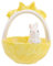 Soulnioi Ceramic Easter Basket Ceramic Salad Bowl Ceramic Bowl Bunny Easter Fruit Bowls Easter Salad Bowls Bunny Snack Dessert Bowls for Easter for Wedding Dinner Party Decoration Yellow