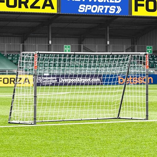 FORZA Steel42 Football Goal – Premium Heavy-Duty Steel Garden Goal | 100% Weatherproof, Tool-Free Setup, Unbreakable 42mm Galvanised Frame + All-Weather Net | Multiple Sizes & Optional Rebounder Kit