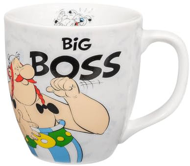 tea4chill Könitz Kaffeetasse Asterix - Big Boss. Teetasse 400ml, Porzellan. Design modern, bunt