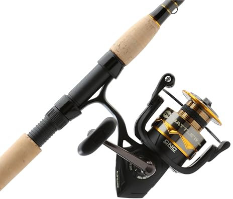 PENN Battle IV Spinnrolle und Angelrute Combo